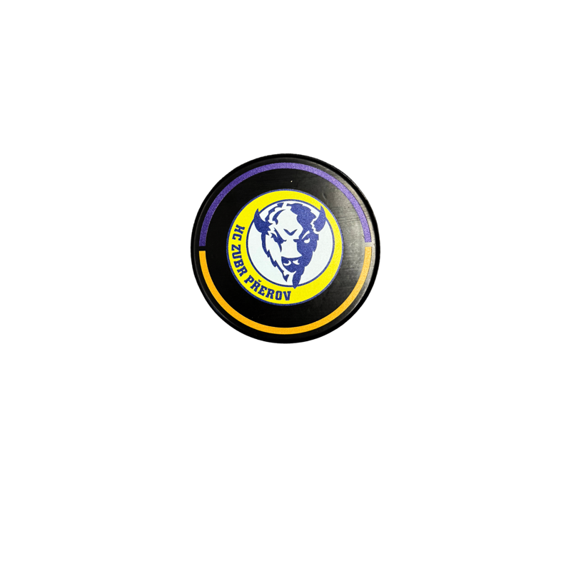 Fan puk s potiskem HC ZUBR Přerov Official hrací 25-26 Fan puk s potiskem HC ZUBR Přerov Official hrací 25-26 00